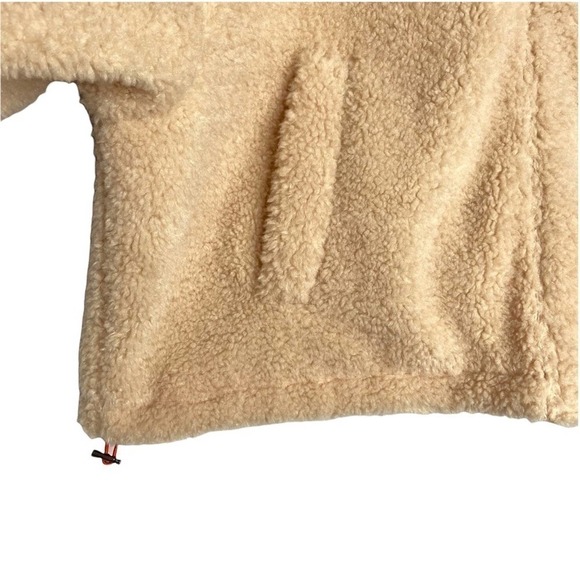 BP Faux Shearling Bomber Jacket In Beige Burnt NWT - Picture 7 of 12